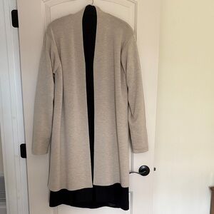 Elegant Cream Open-Front Sweater